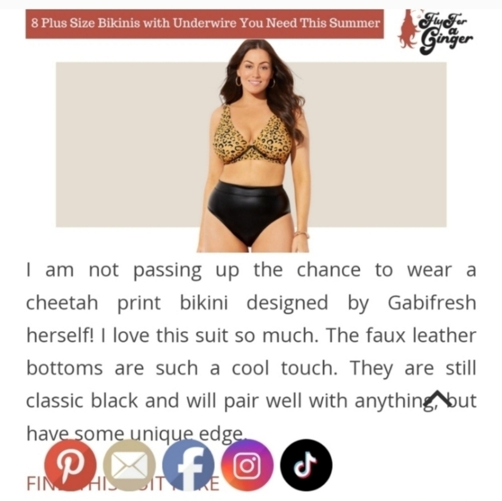 DEADSTOCK!!!🔥🔥H0TT!! RARE🔥 NWT GABI FRESH FAUX LEATHER BIKINI
